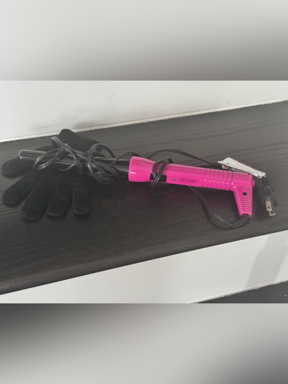 Pink Revive Mini Curling Iron with Heat Glove
